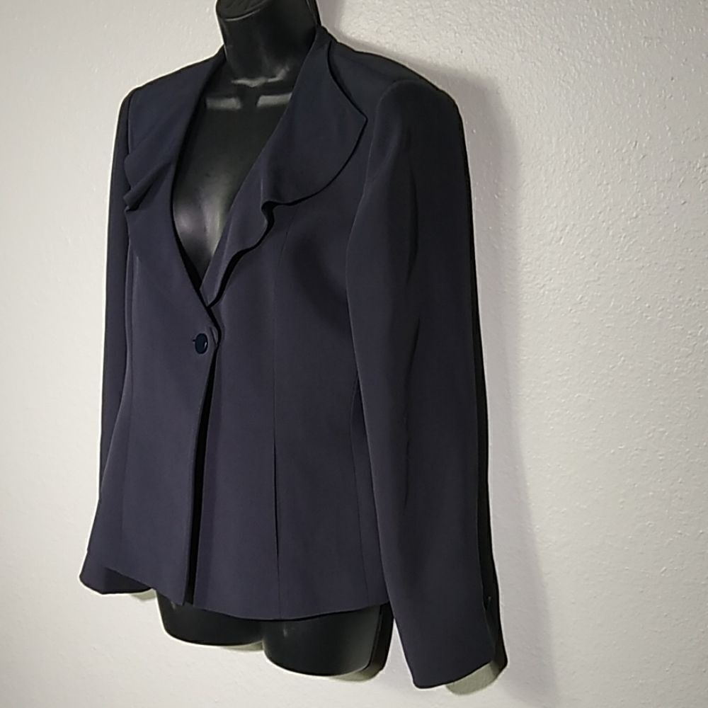 Armani Collezioni Draped‎ Lapel Silk Blazer 12
